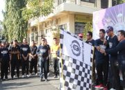 Olahraga Bersama Rayakan Hari Lalu Lintas Bhayangkara ke-68 di Polres Situbondo