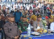 Dandim 0422/Lampung Barat dampingi Menteri Perdagangan dalam Rangka Peletekan Batu Pertama Pasar Tematik 